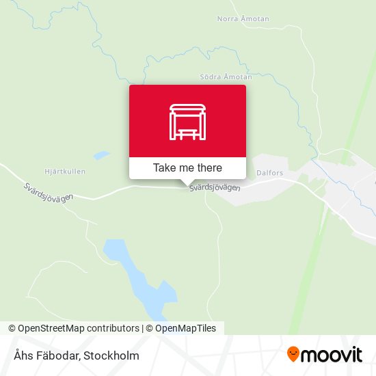 Åhs Fäbodar map