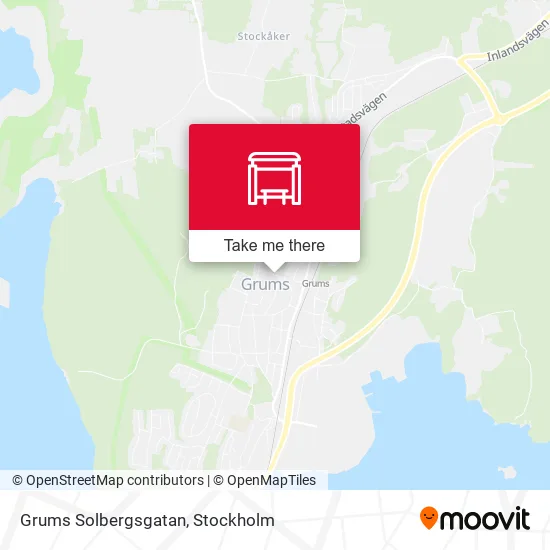 Grums Solbergsgatan map