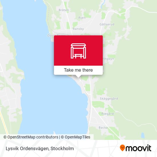 Lysvik Ordensvägen map