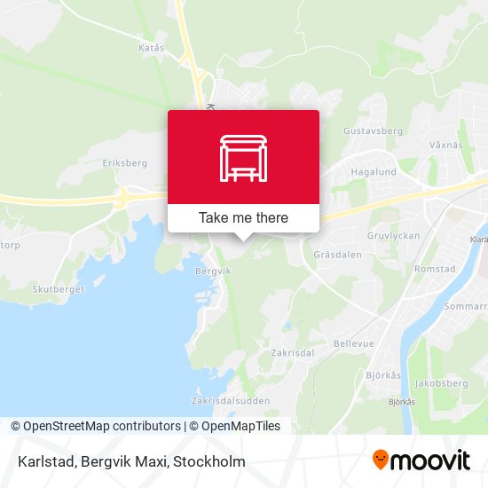 Karlstad, Bergvik Maxi map