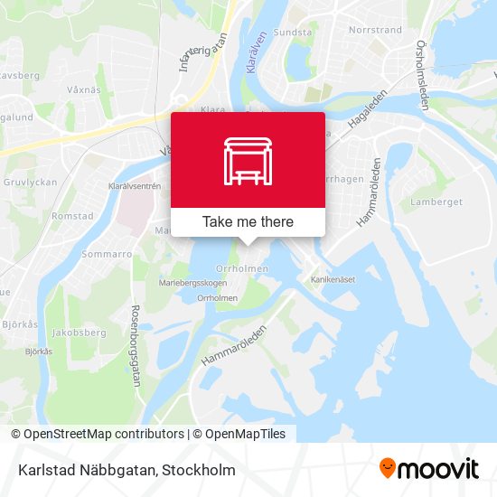 Karlstad Näbbgatan map