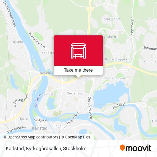 Karlstad, Kyrkogårdsallén map