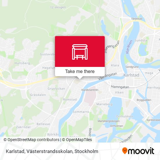 Karlstad, Västerstrandsskolan map