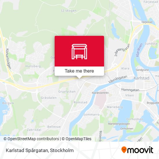 Karlstad Spårgatan map