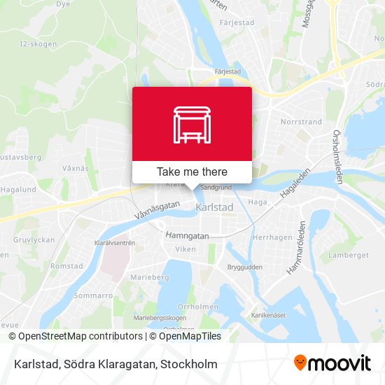 Karlstad, Södra Klaragatan map