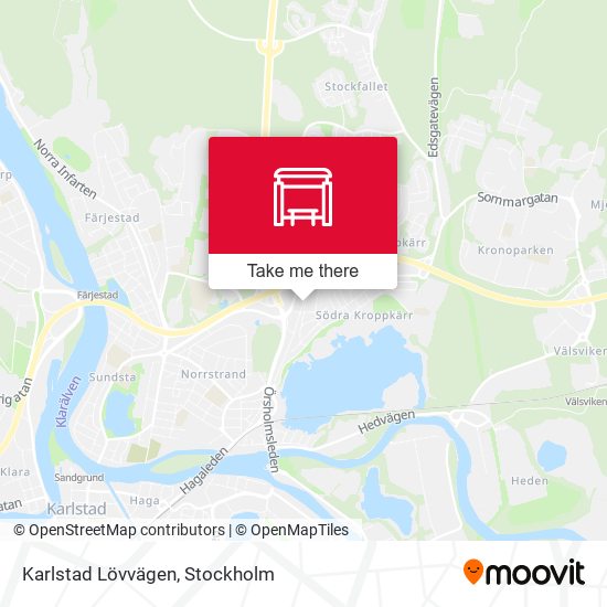 Karlstad Lövvägen map