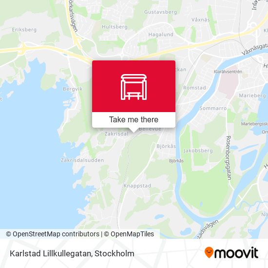 Karlstad Lillkullegatan map