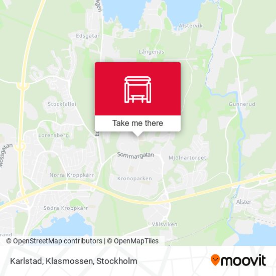 Karlstad, Klasmossen map