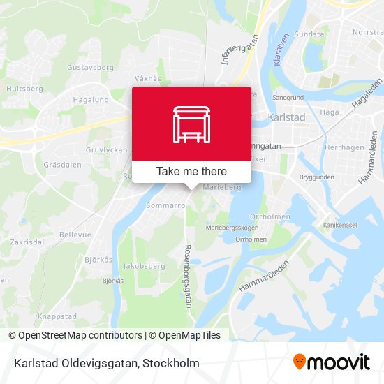 Karlstad Oldevigsgatan map