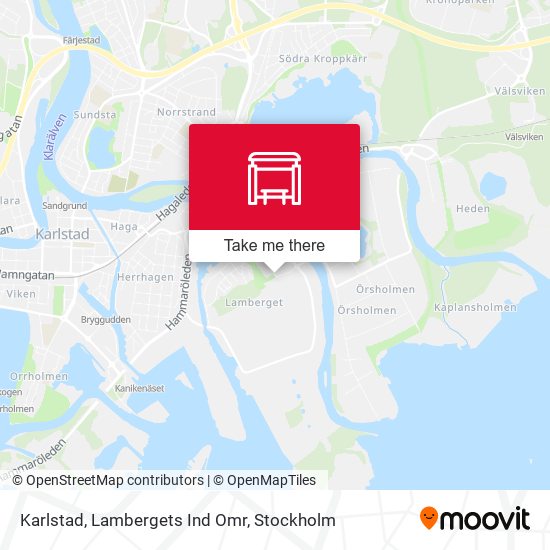 Karlstad, Lambergets Ind Omr map