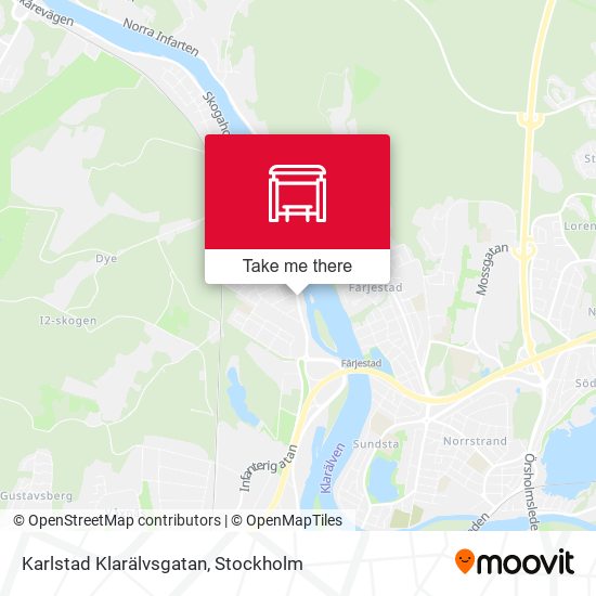 Karlstad Klarälvsgatan map