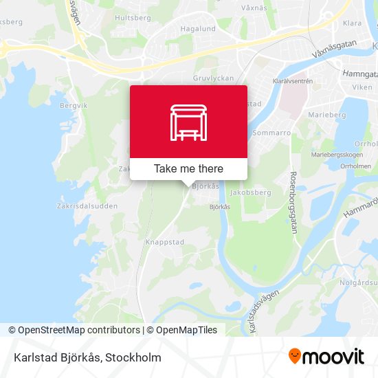 Karlstad Björkås map