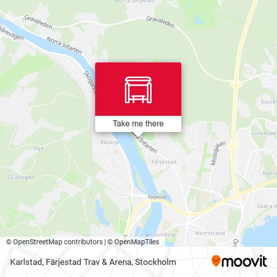 Karlstad, Färjestad Trav & Arena map