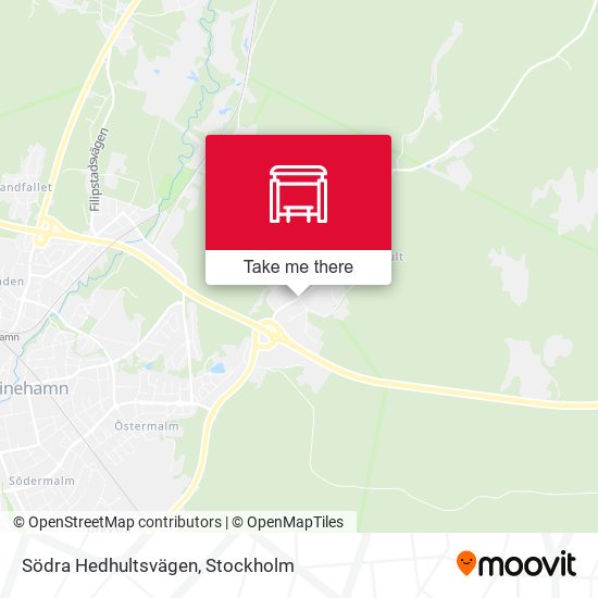 Södra Hedhultsvägen map