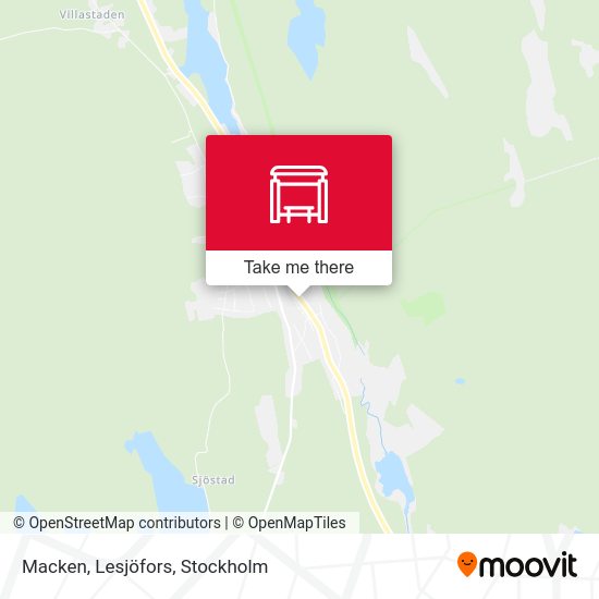 Macken, Lesjöfors map
