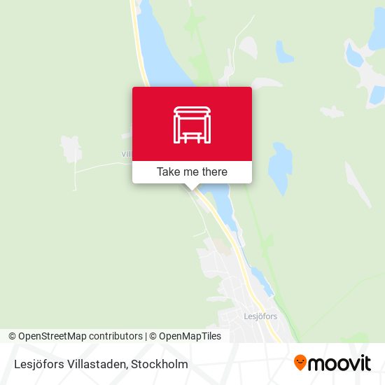 Lesjöfors Villastaden map