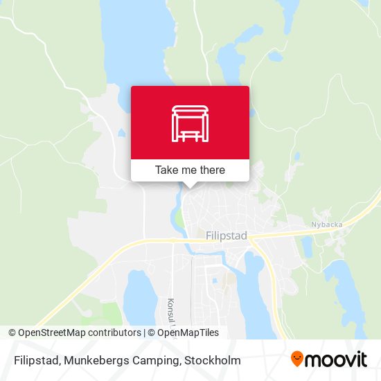Filipstad, Munkebergs Camping map