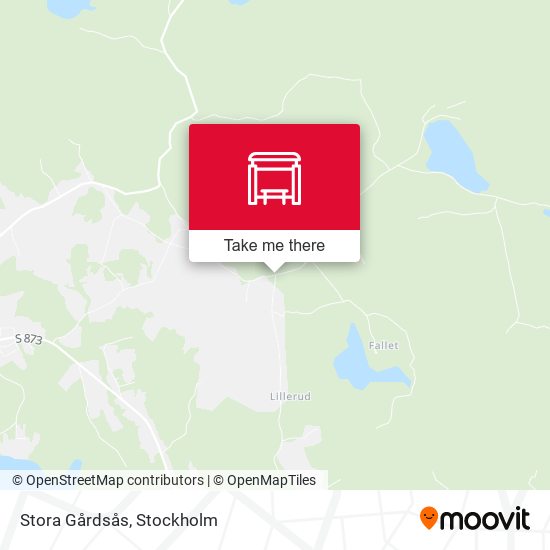 Stora Gårdsås map