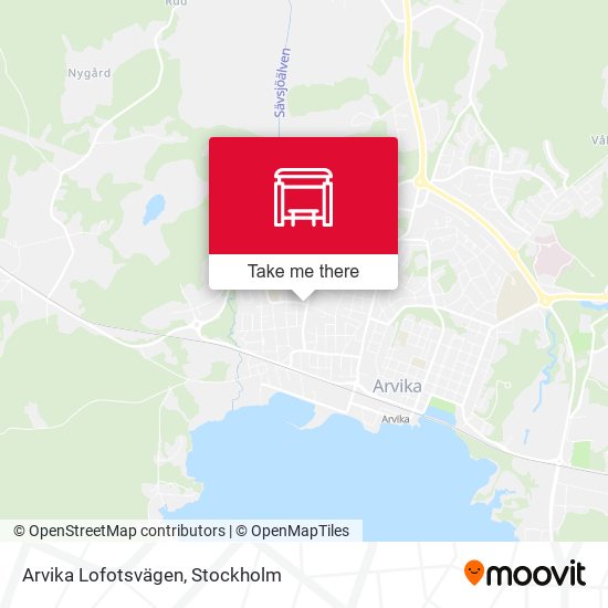 Arvika Lofotsvägen map