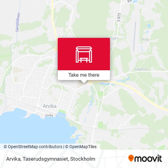 Arvika, Taserudsgymnasiet map