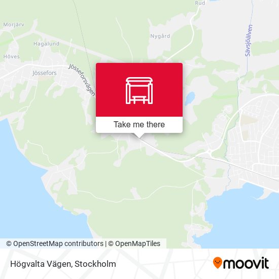 Högvalta Vägen map