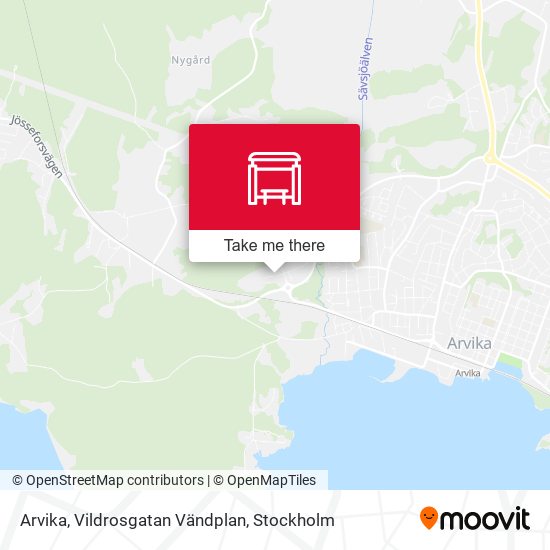 Arvika, Vildrosgatan Vändplan map