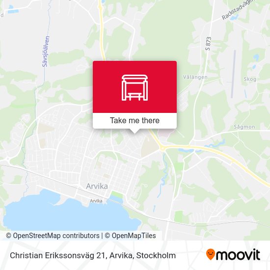 Christian Erikssonsväg 21, Arvika map
