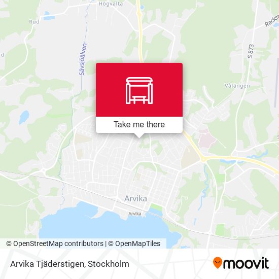Arvika Tjäderstigen map