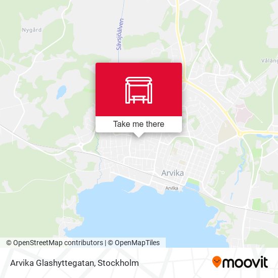 Arvika Glashyttegatan map