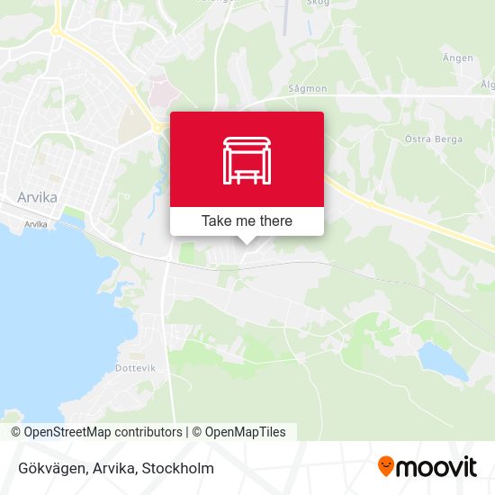 Gökvägen, Arvika map