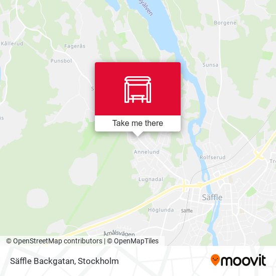 Säffle Backgatan map