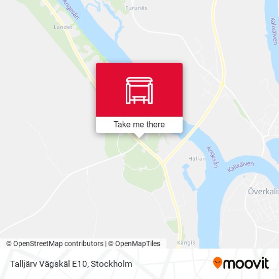 Talljärv Vägskäl E10 map