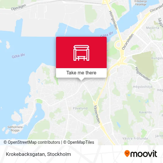 Krokebacksgatan map
