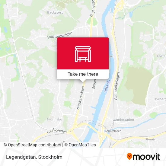 Legendgatan map