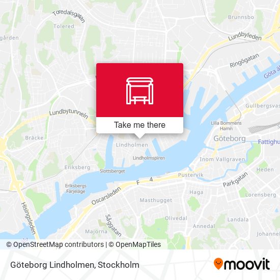 Göteborg Lindholmen map