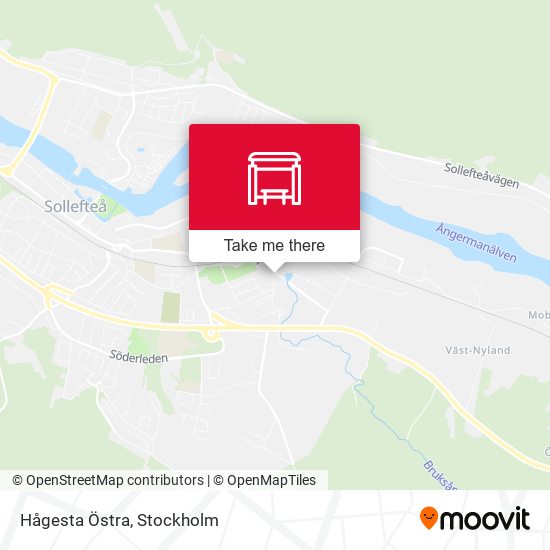 Hågesta Östra map