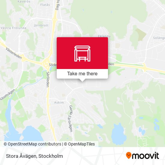 Stora Åvägen map