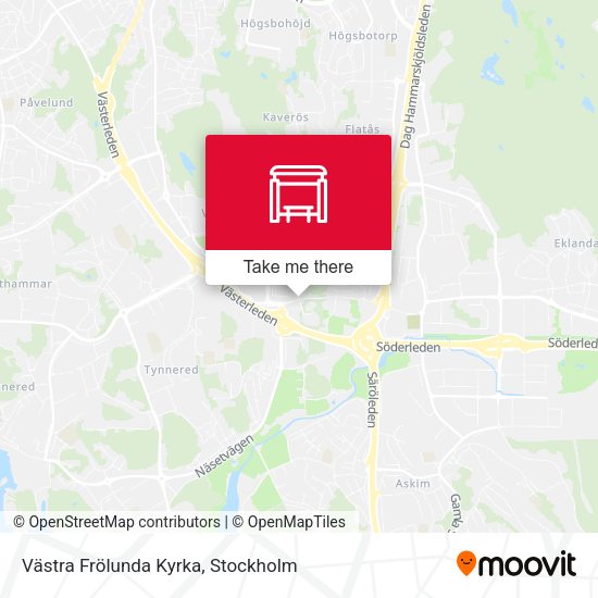 Västra Frölunda Kyrka map
