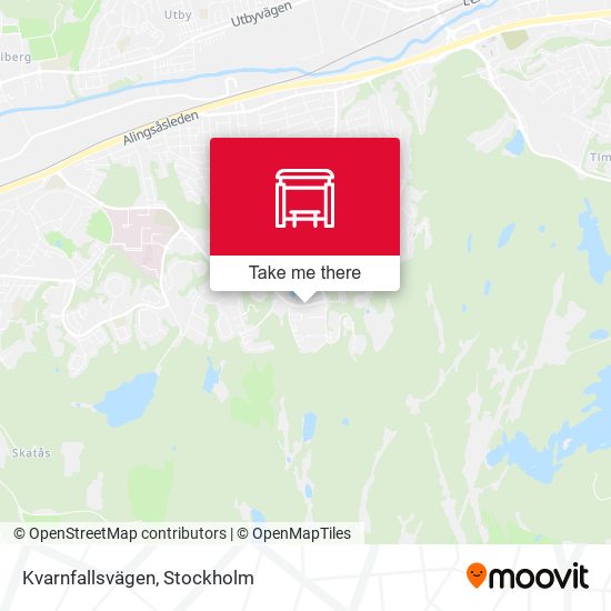 Kvarnfallsvägen map