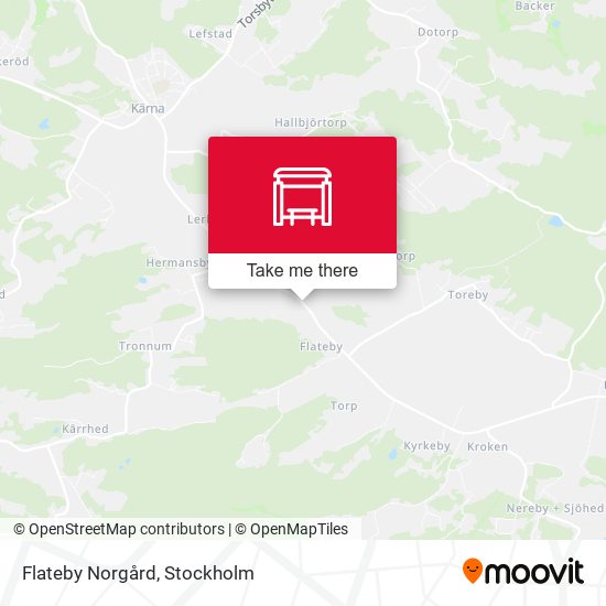 Flateby Norgård map