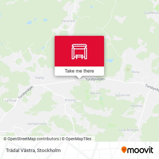 Trädal Västra map