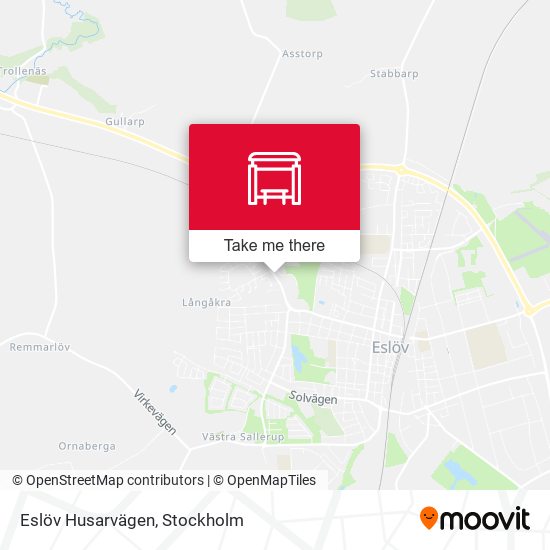Eslöv Husarvägen map