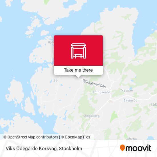 Viks Ödegärde Korsväg map