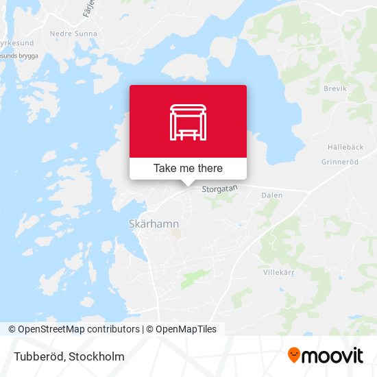 Tubberöd map