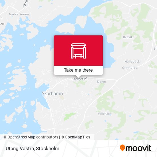 Utäng Västra map