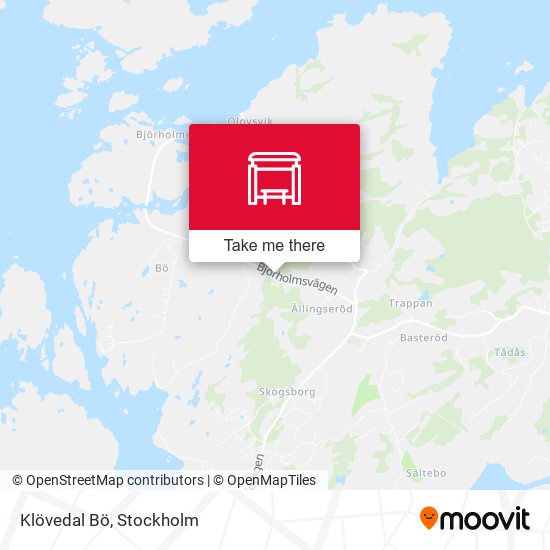 Klövedal Bö map