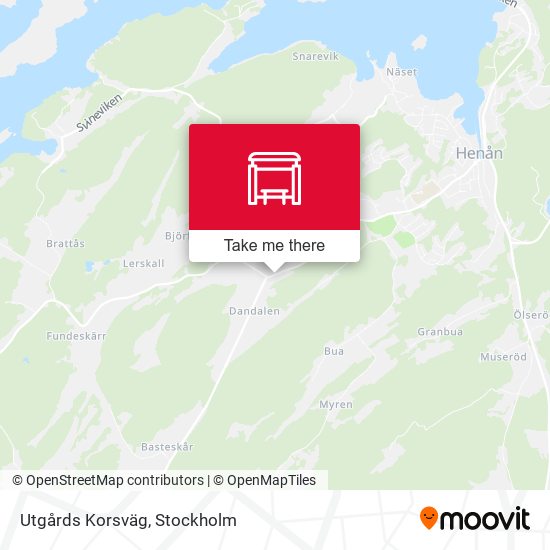 Utgårds Korsväg map