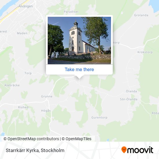 Starrkärr Kyrka map