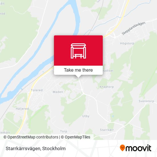 Starrkärrsvägen map