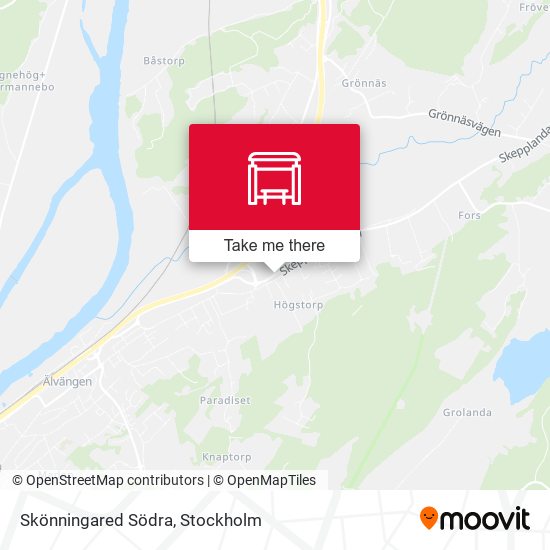 Skönningared Södra map